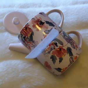 💐💐Indigo Ceramic Teapot for one